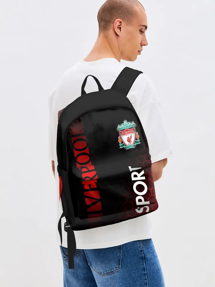 Рюкзак джинсовый / LIVERPOOL / ЛИВЕРПУЛЬ / СПОРТ