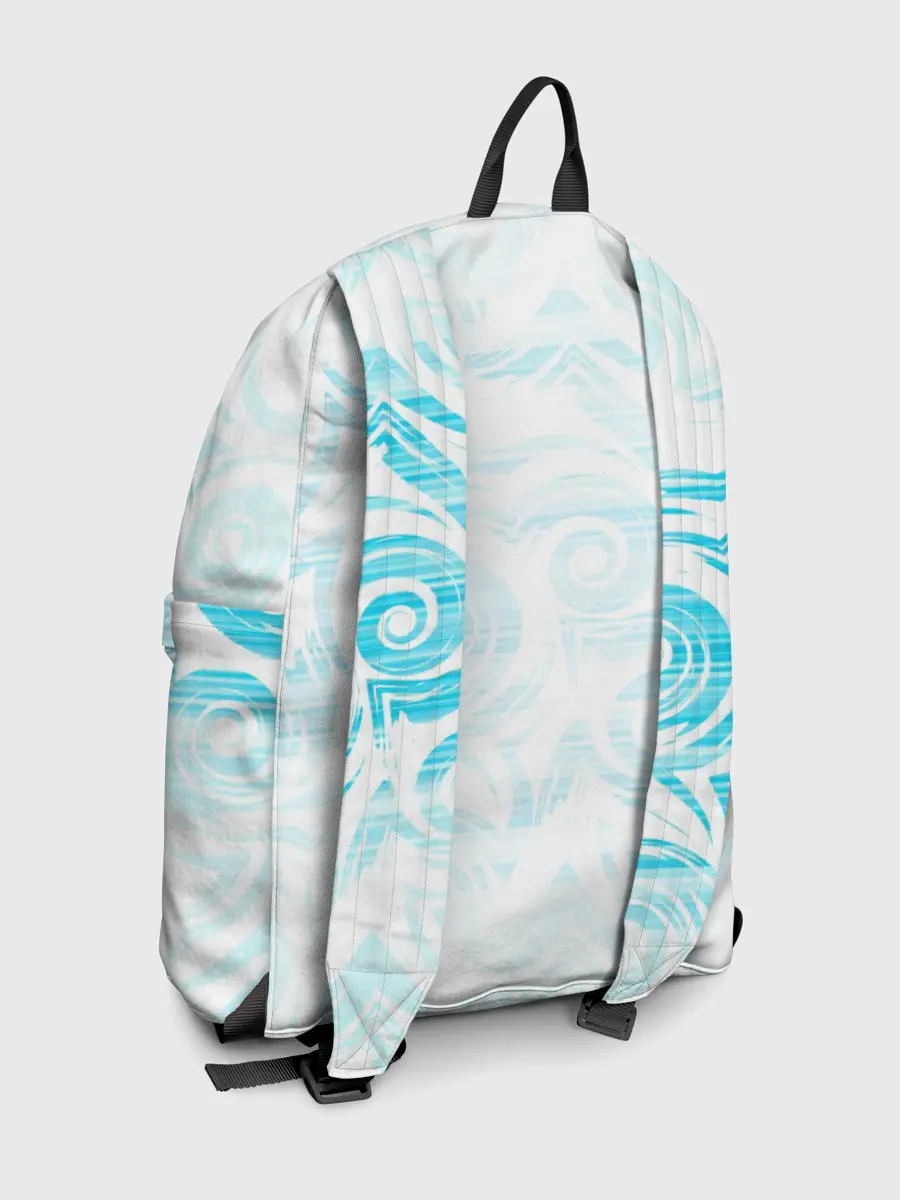 Рюкзак джинсовый / Пингвин рыбачит