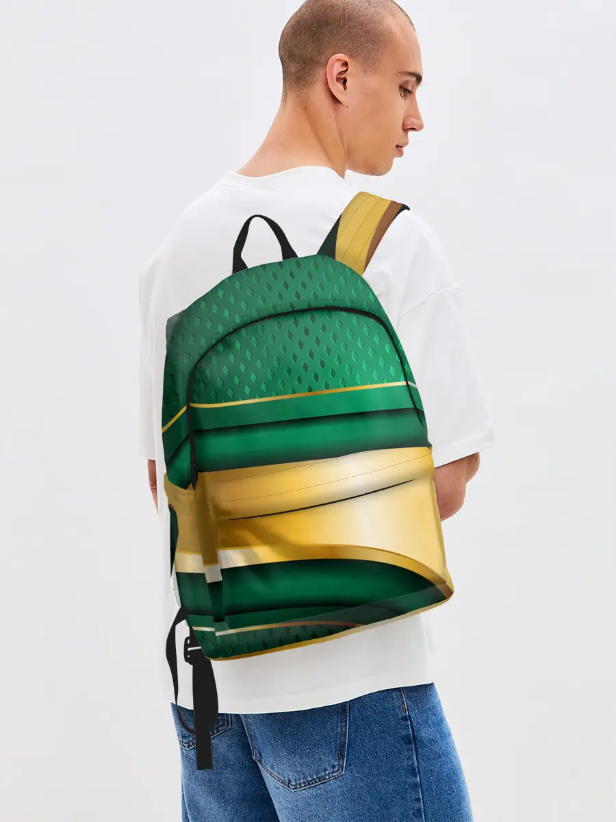 Рюкзак джинсовый / GREEN GOLD 3D