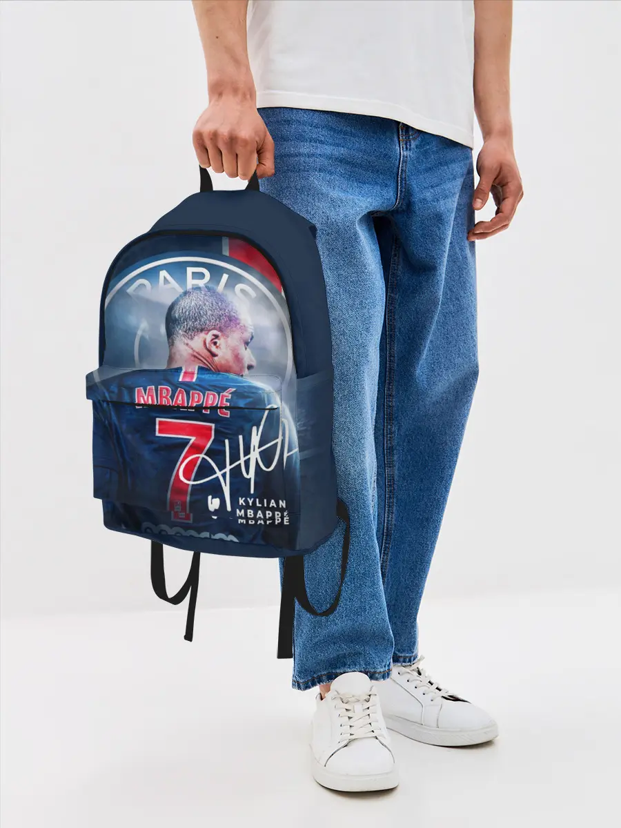 Рюкзак джинсовый / Килиан Мбаппе, PSG