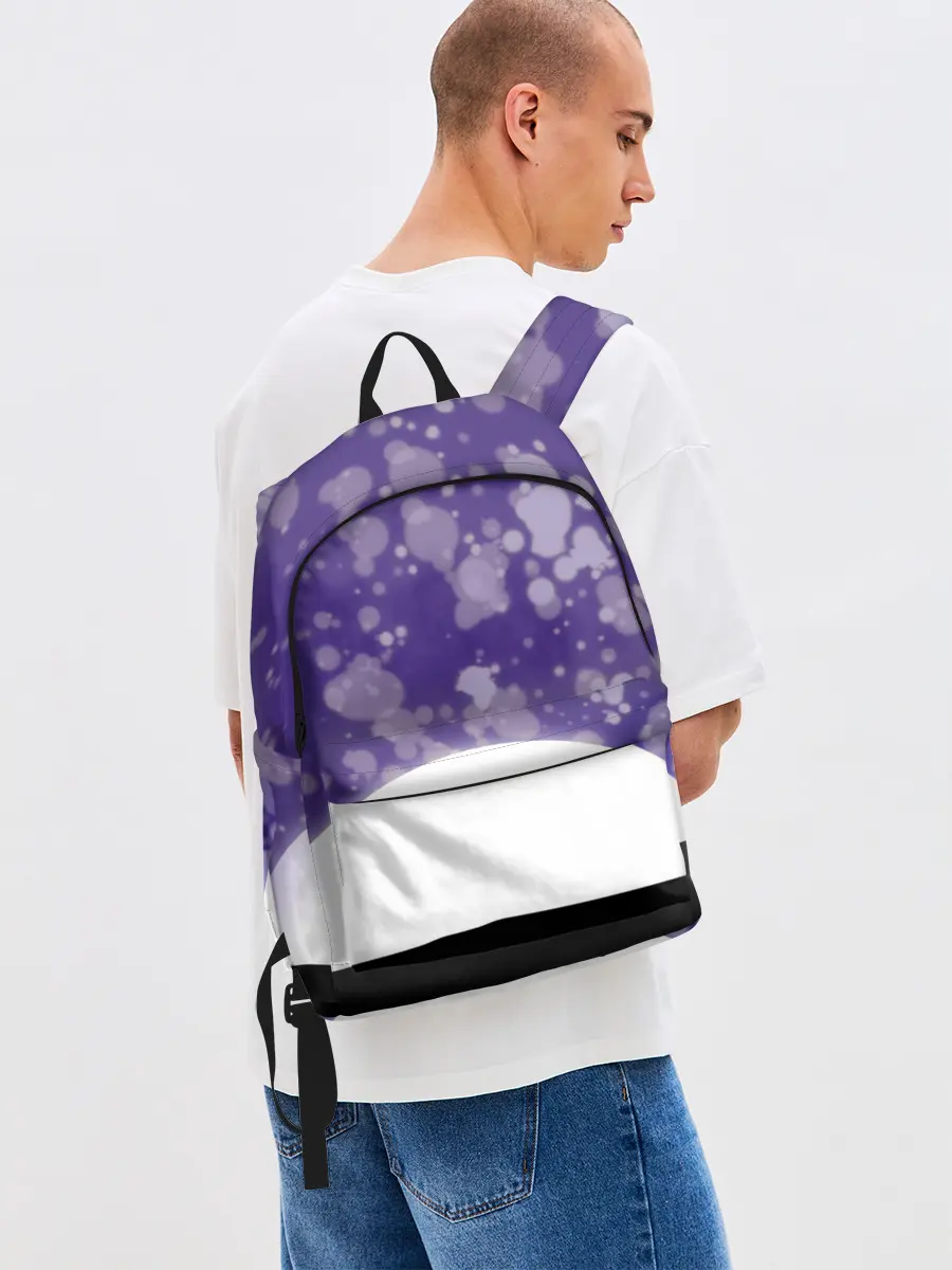 Рюкзак джинсовый / одинокое дерево в ночи