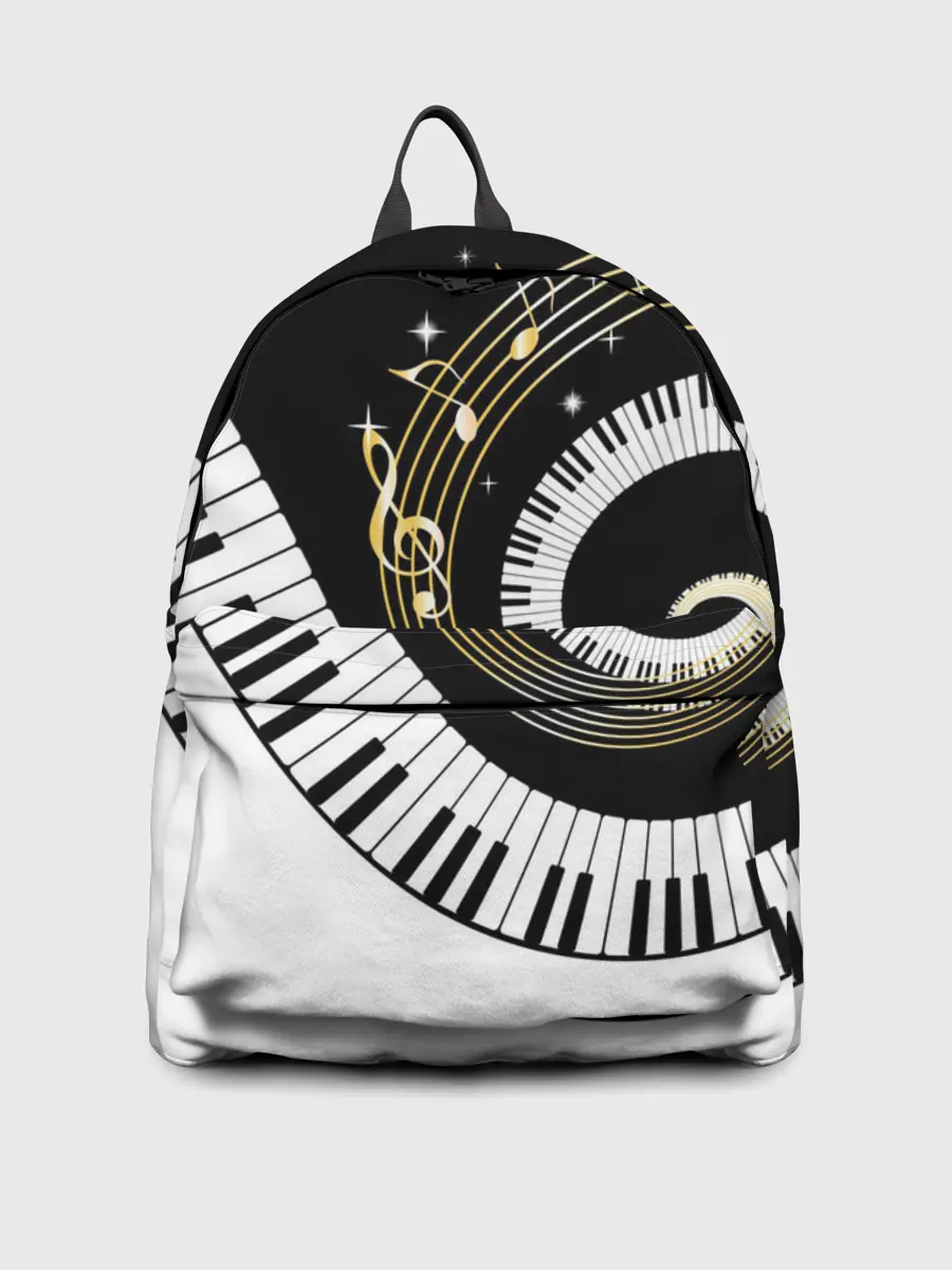 Рюкзак джинсовый / МУЗЫКАЛЬНЫЙ УЗОР