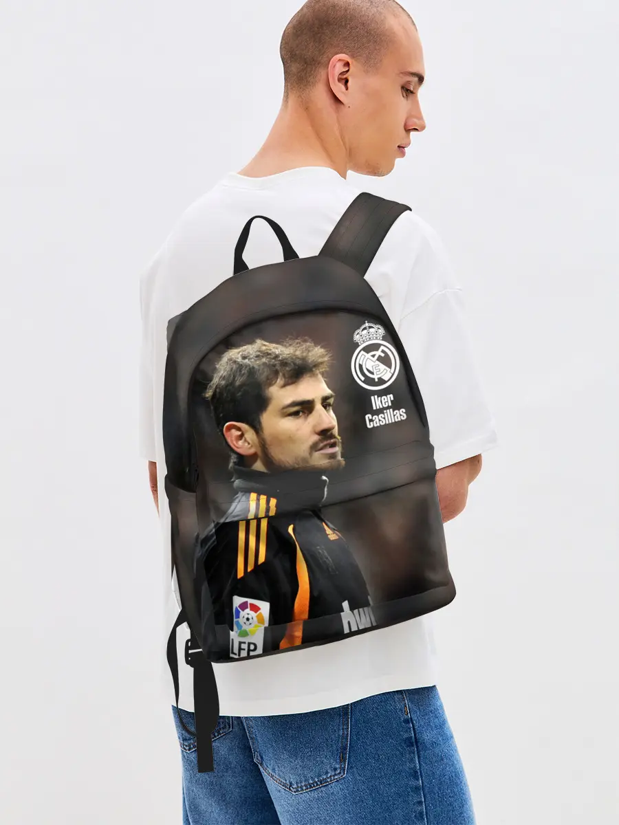 Рюкзак джинсовый / Икер Касильяс