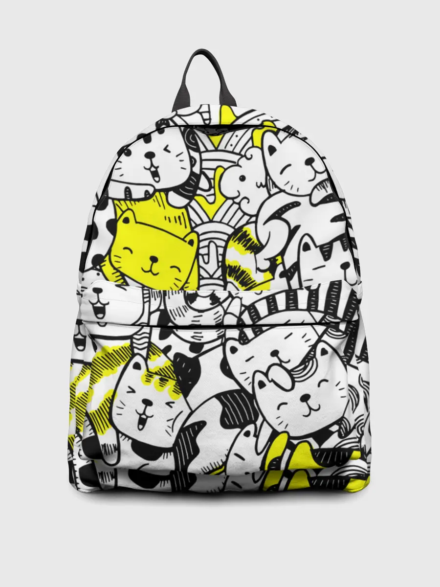 Рюкзак джинсовый / Котики