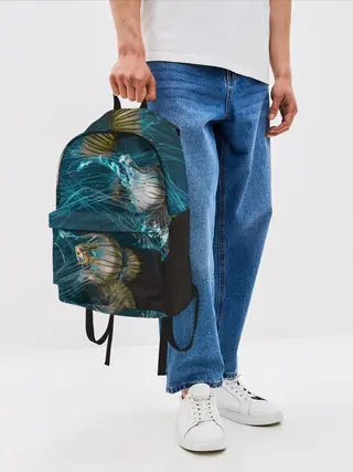 Рюкзак джинсовый / Медузы