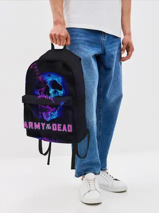 Рюкзак джинсовый / Армия мертвецов череп и кинжал
