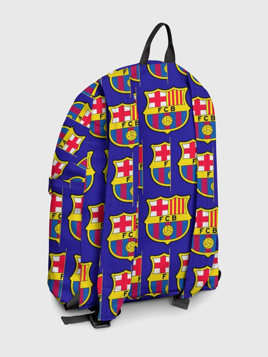 Рюкзак джинсовый / ФК БАРСЕЛОНА / PATTERN / УЗОР