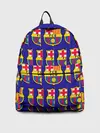 Рюкзак джинсовый / ФК БАРСЕЛОНА / PATTERN / УЗОР