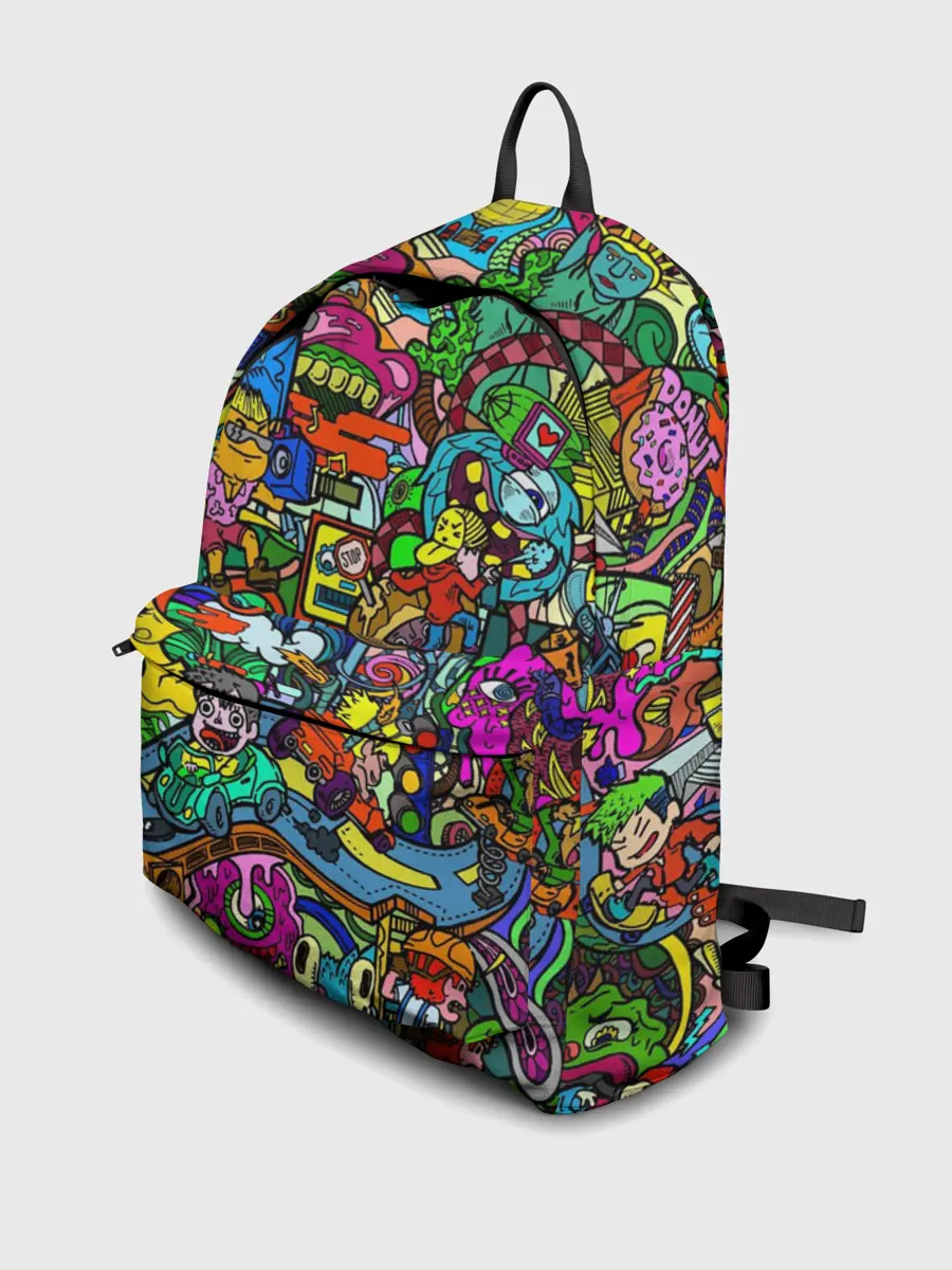 Рюкзак джинсовый / Веселые узоры