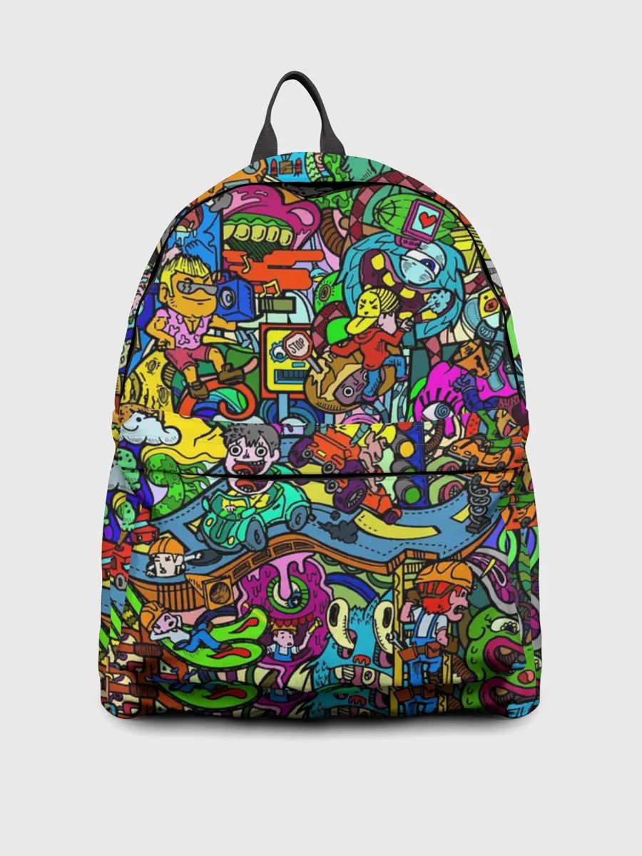 Рюкзак джинсовый / Веселые узоры