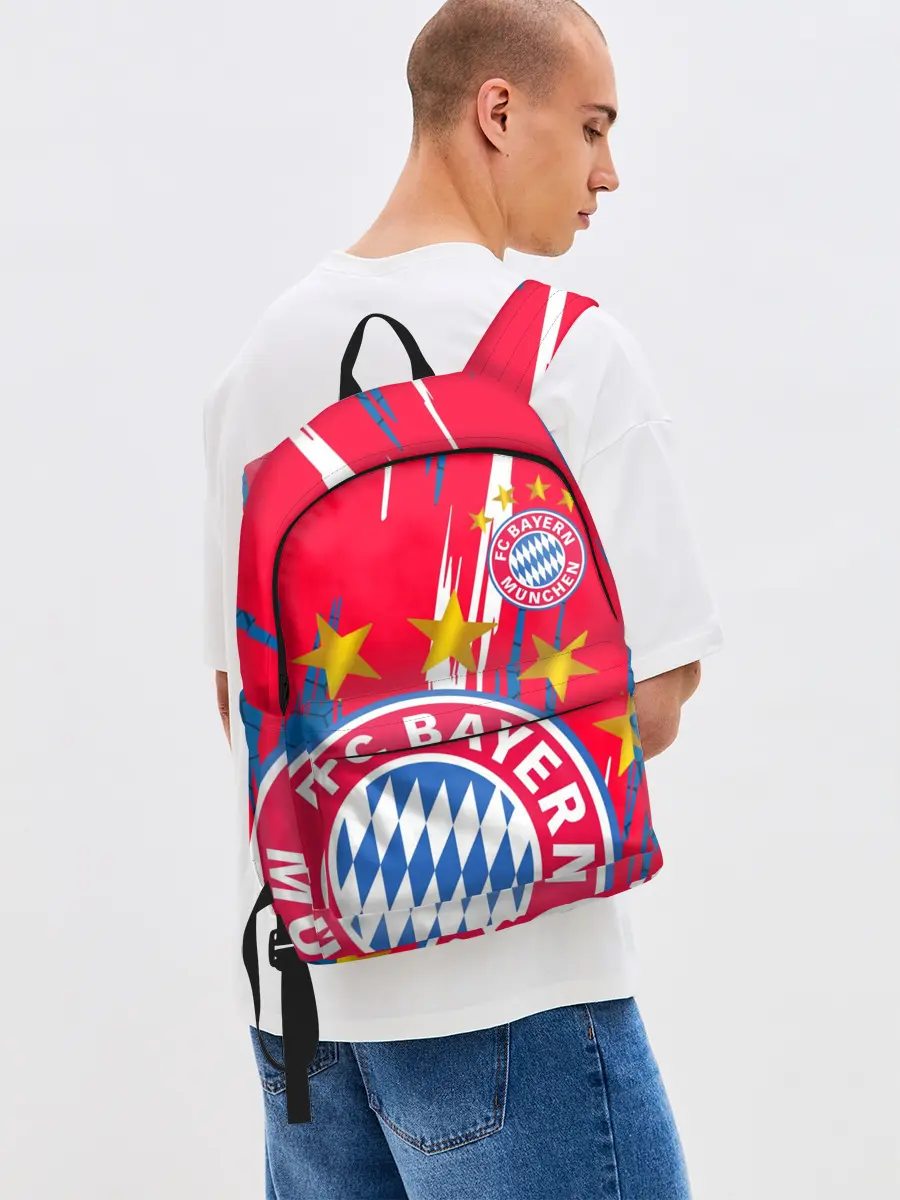 Рюкзак джинсовый / ФК БАВАРИЯ / BAYERN / МЮНХЕН