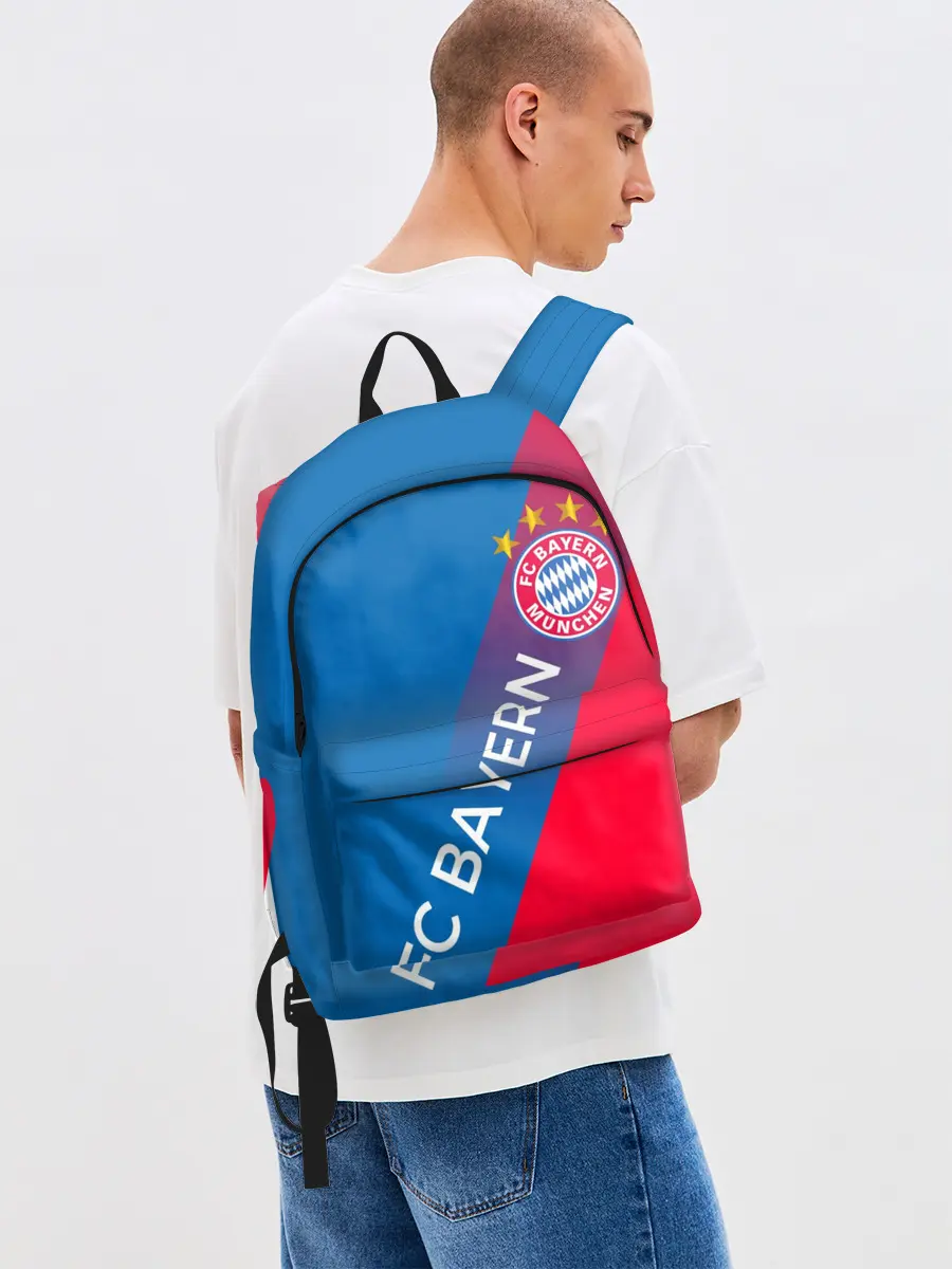 Рюкзак джинсовый / ФК БАВАРИЯ / BAYERN / ГРАДИЕНТ