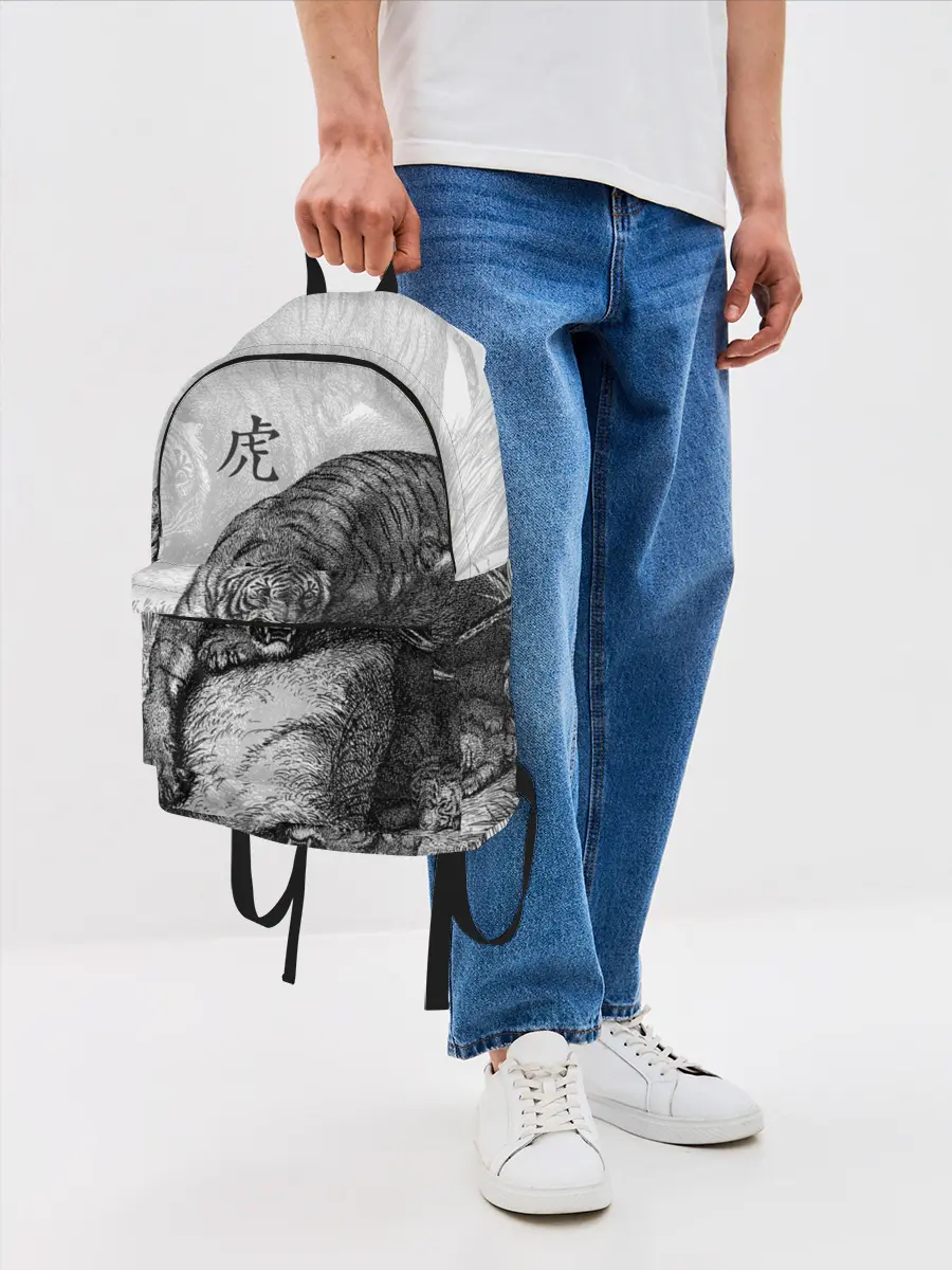 Рюкзак джинсовый / Тигр и змея
