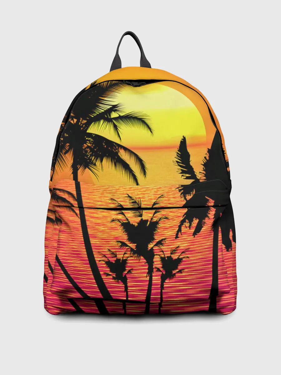 Рюкзак джинсовый / Прибрежный закат