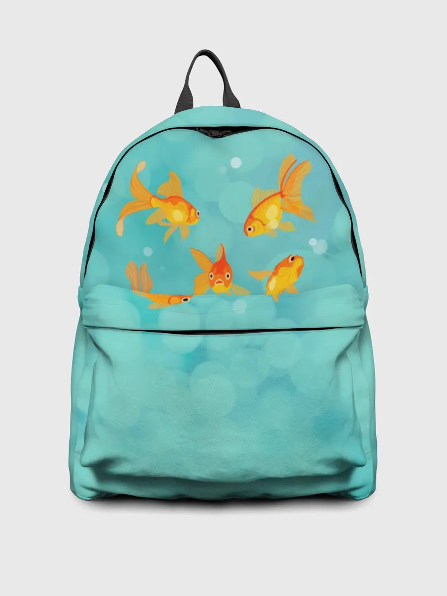 Рюкзак джинсовый / Золотые рыбки