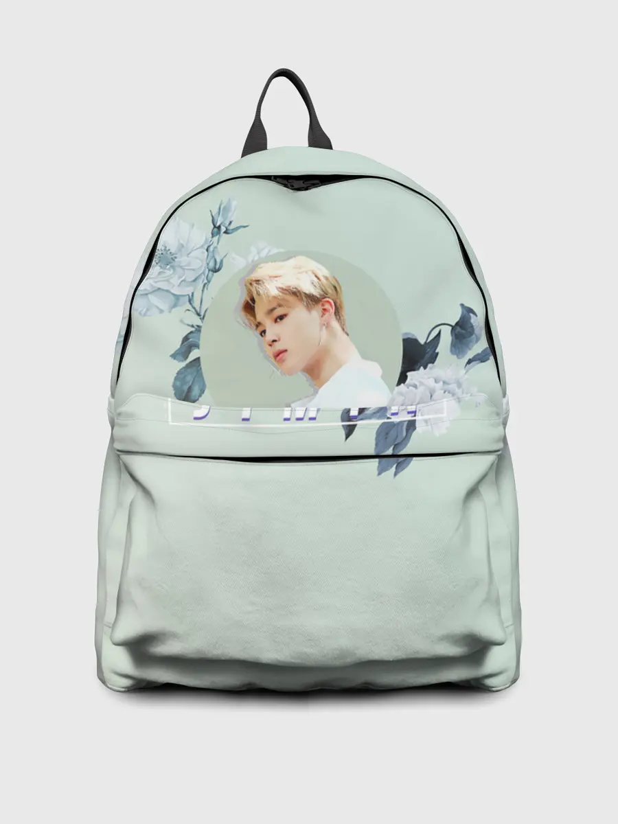 Рюкзак джинсовый / Чимин в цветах