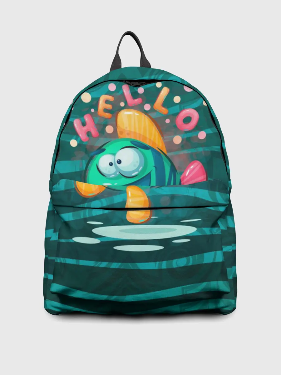 Рюкзак джинсовый / Рыбка Hello