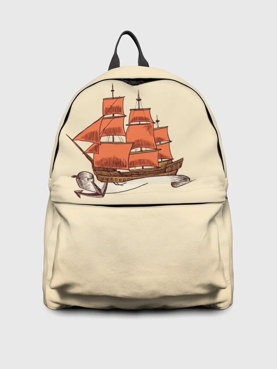 Рюкзак джинсовый / Корабль Ship
