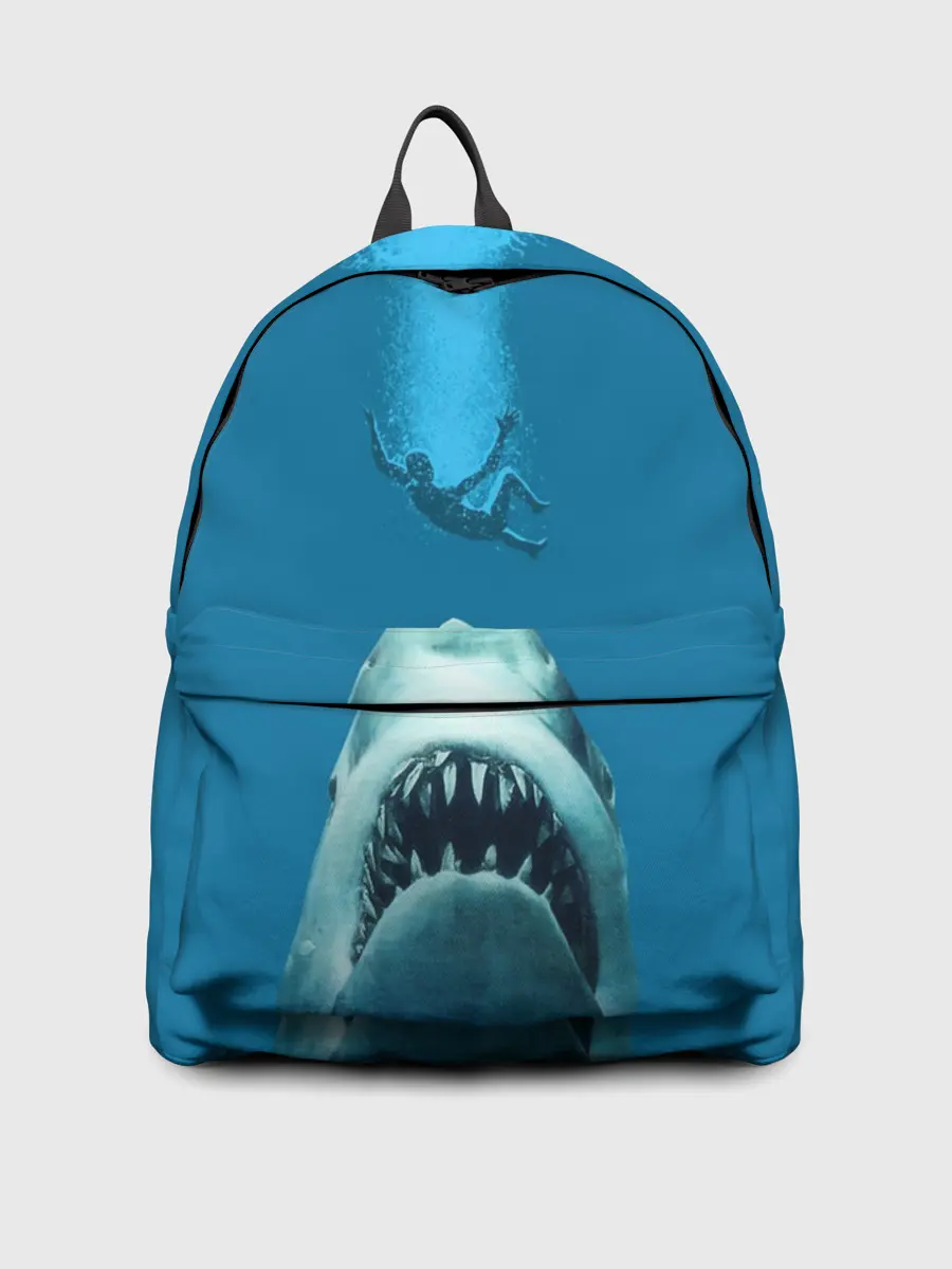 Рюкзак джинсовый / Челюсти