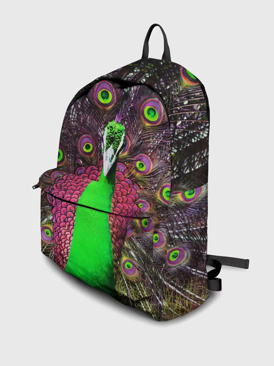 Рюкзак джинсовый / Оперение Павлина