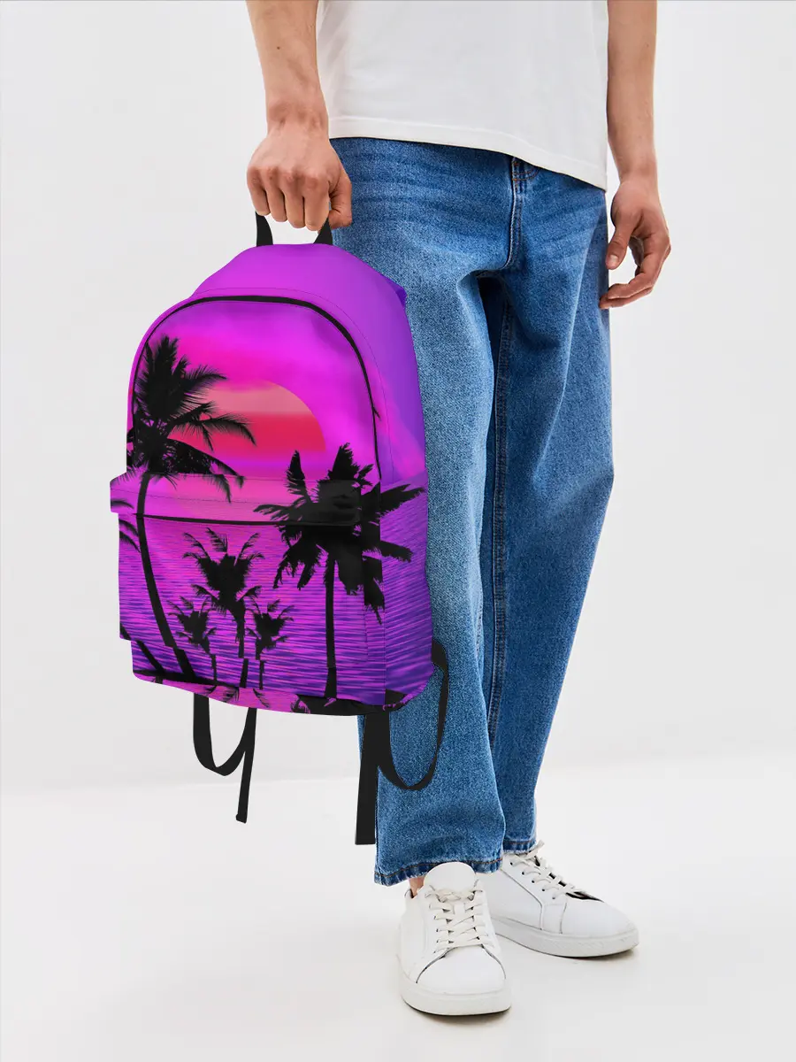 Рюкзак джинсовый / Неоновый Закат