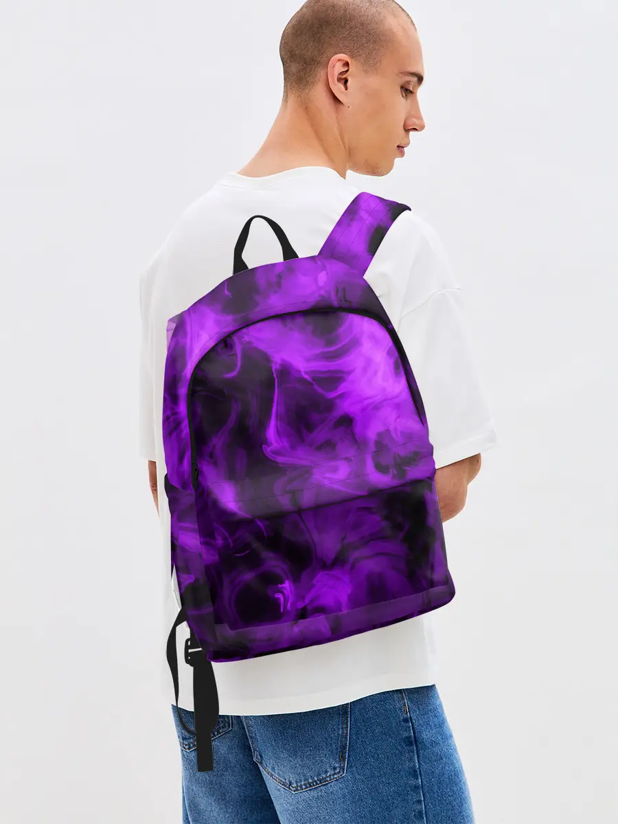 Рюкзак джинсовый / Неоновый Дым