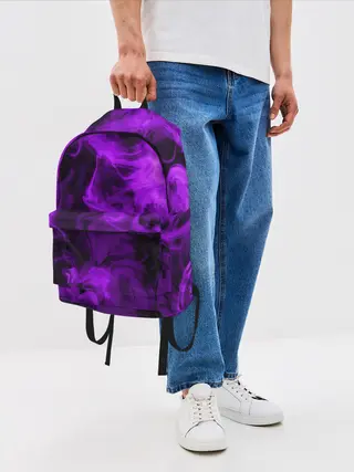 Рюкзак джинсовый / Неоновый Дым