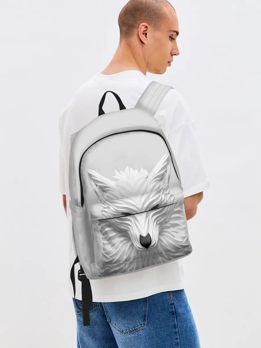 Рюкзак джинсовый / БЕЛЫЙ ВОЛК