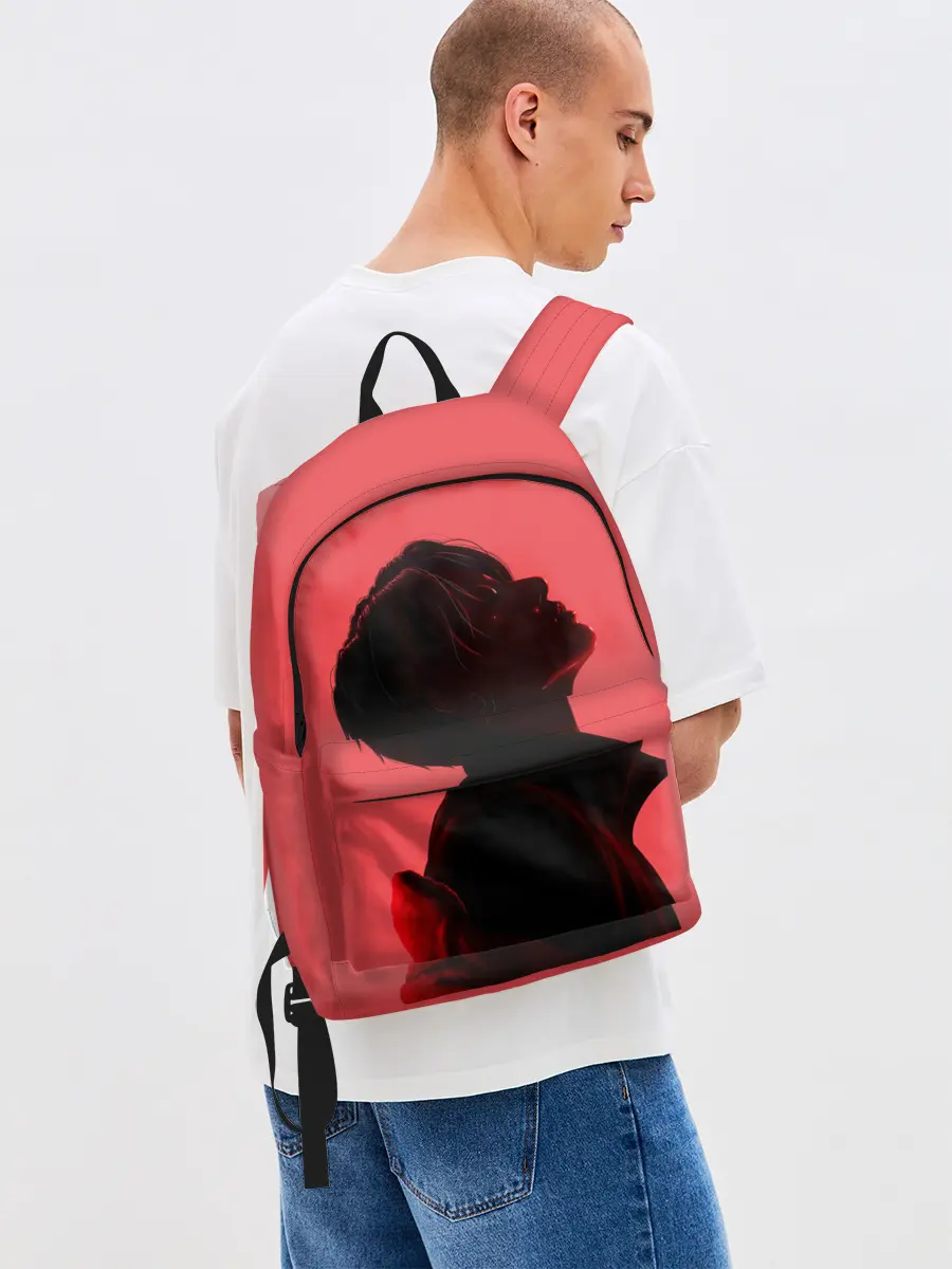 Рюкзак джинсовый / Pink Jungkook