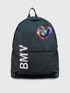 Рюкзак джинсовый / BMW Heart. Grooved Texture