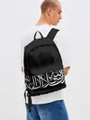 Рюкзак джинсовый / АРАБСКАЯ КАЛЛИГРАФИЯ / ПИСЬМО