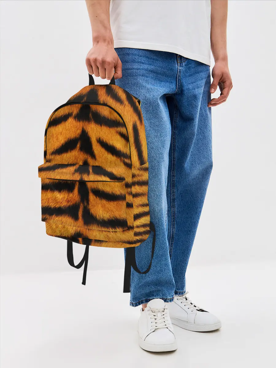 Рюкзак джинсовый / Шкура Тигра