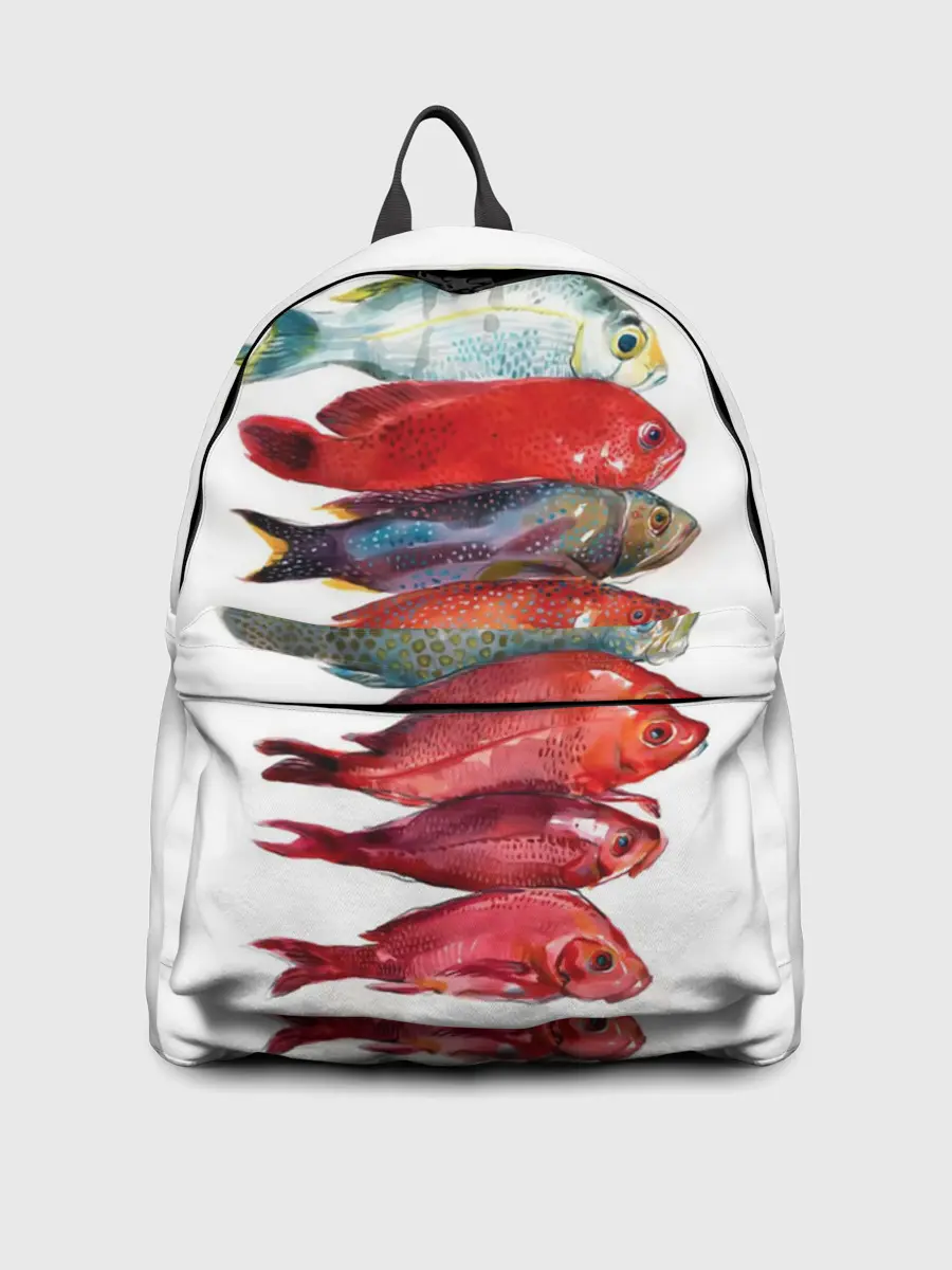 Рюкзак джинсовый / рыбки