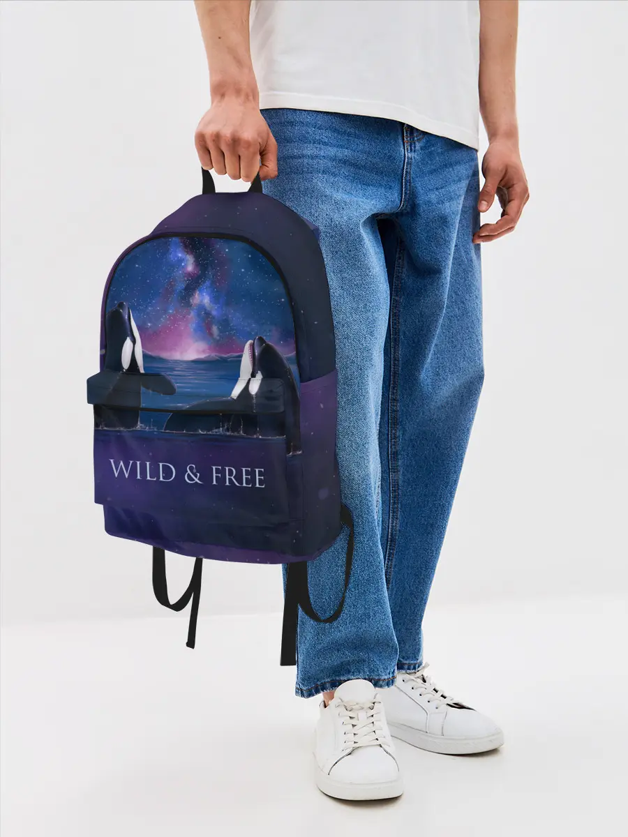 Рюкзак джинсовый / косатка