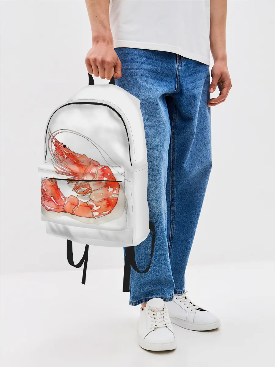 Рюкзак джинсовый / креветка