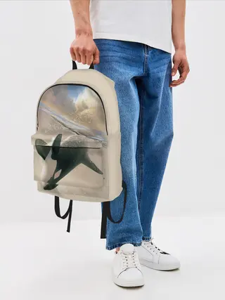 Рюкзак джинсовый / косатка