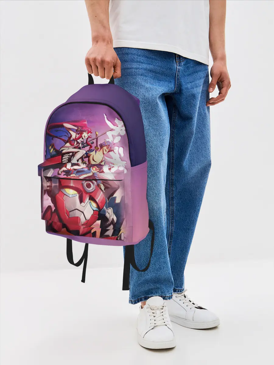 Рюкзак джинсовый / Gurren Lagann