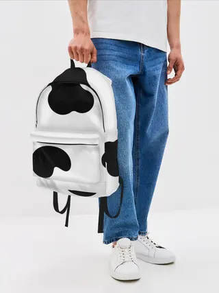 Рюкзак джинсовый / Cow print