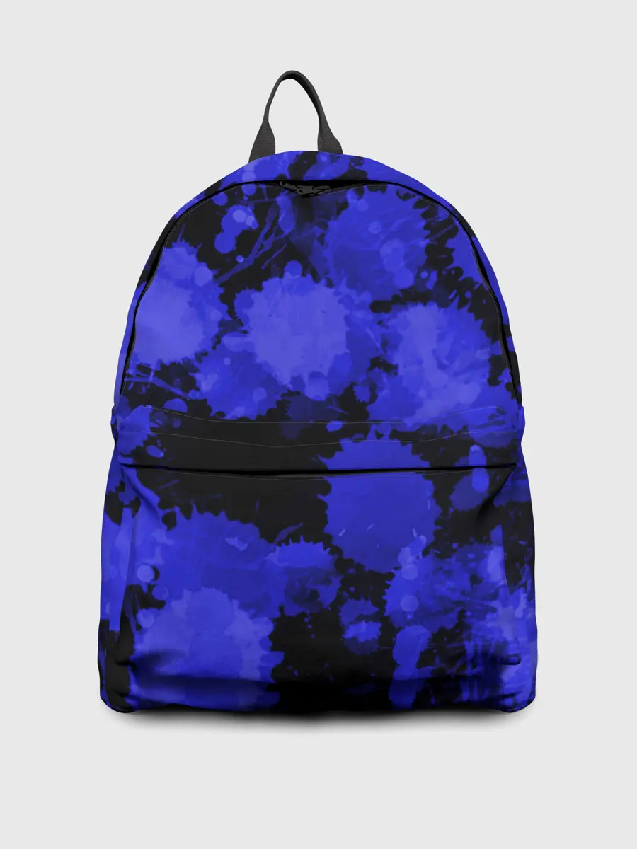 Рюкзак джинсовый / Синие Кляксы