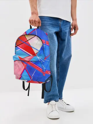 Рюкзак джинсовый / Абстрактные Фигуры