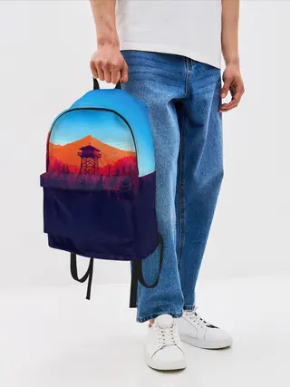 Рюкзак джинсовый / Одинокая вышка