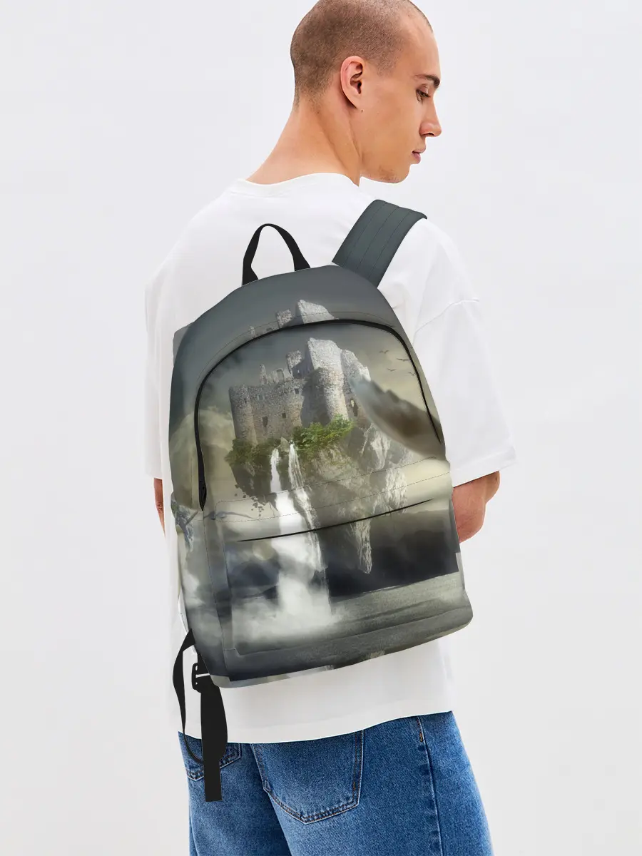 Рюкзак джинсовый / Парящий замак