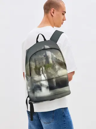 Рюкзак джинсовый / Парящий замак