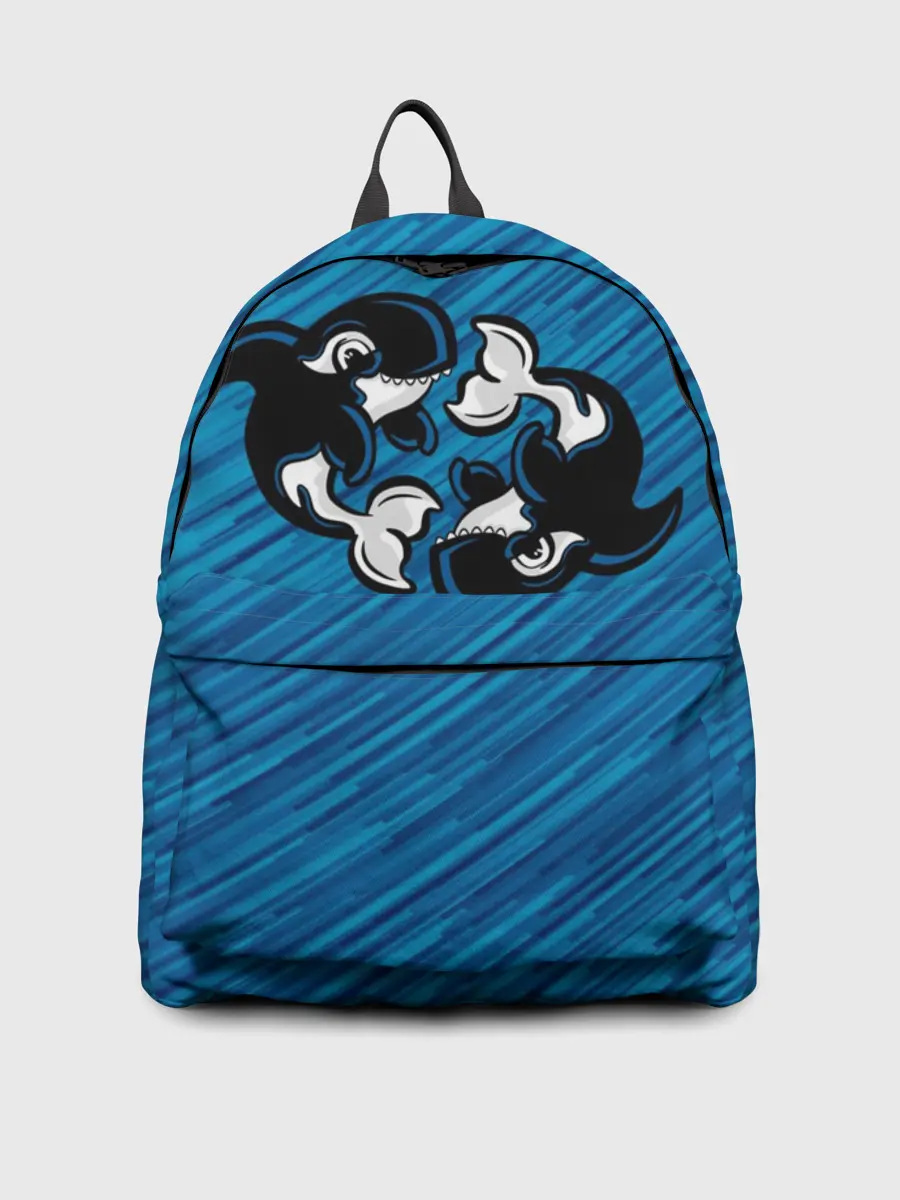 Рюкзак джинсовый / Две косатки