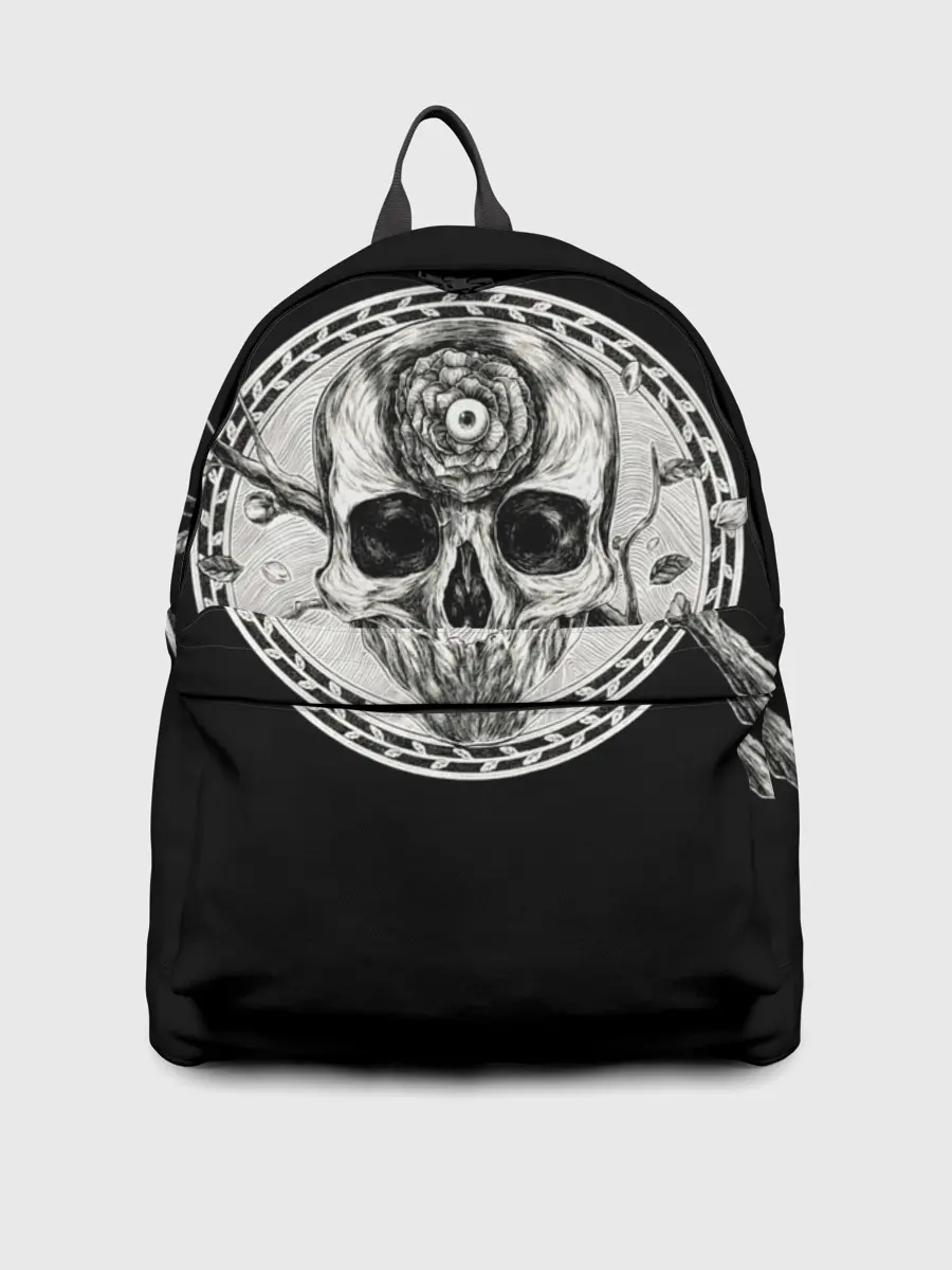 Рюкзак джинсовый / Череп Глаз и Ветвь