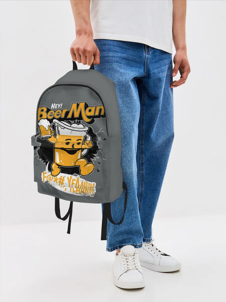 Рюкзак джинсовый / BEER MAN