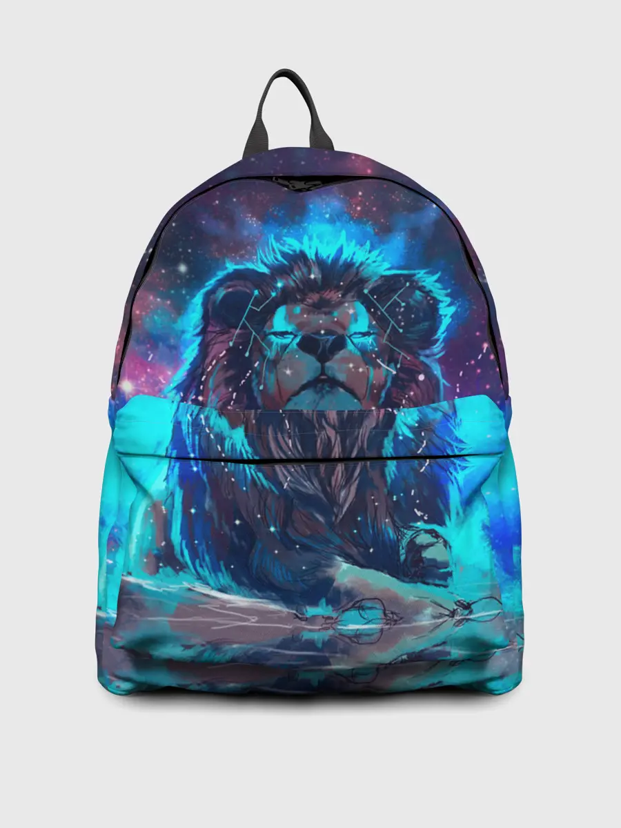 Рюкзак джинсовый / СИЯЮЩИЙ ЛЕВ