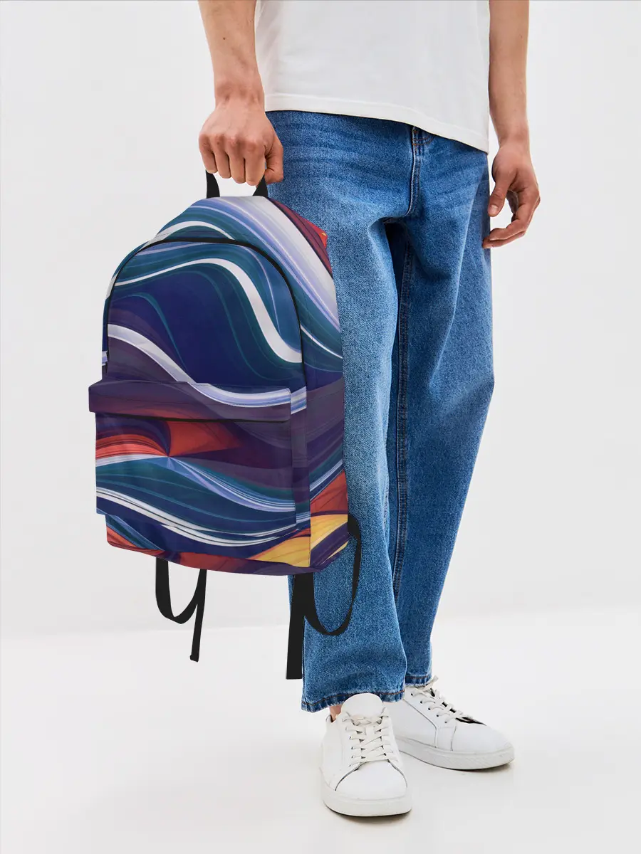 Рюкзак джинсовый / Colored lines