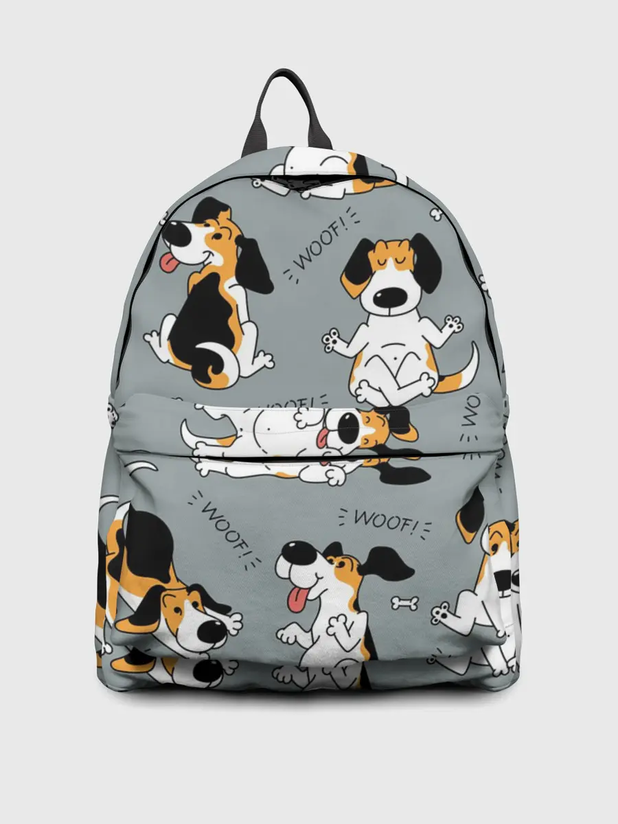 Рюкзак джинсовый / Собаки Бигли