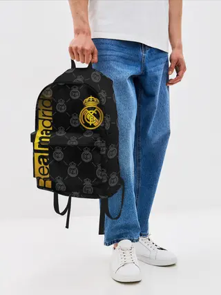 Рюкзак джинсовый / РЕАЛ МАДРИД / GOLD / ЗОЛОТО